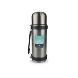 Gem Imports metal flask with handle 1.1L, imported from the UK