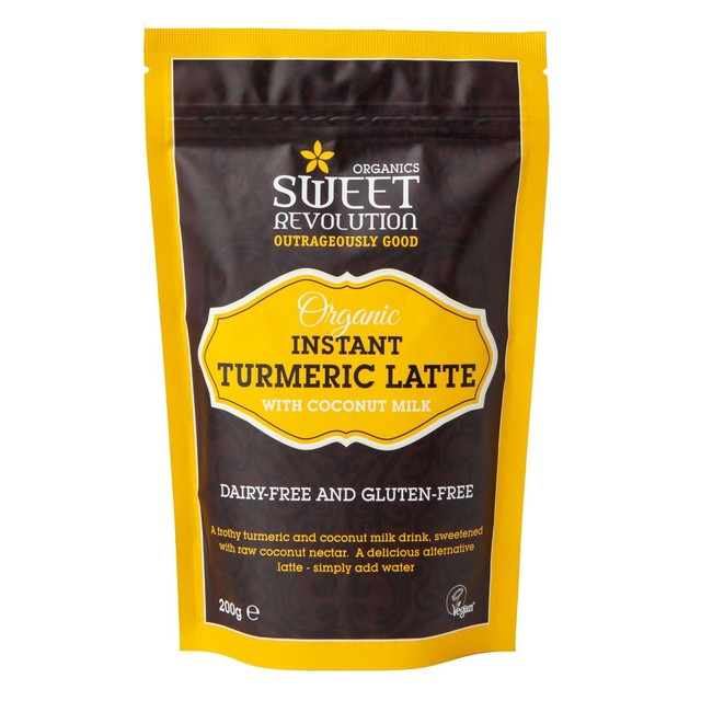 Sweet Revolution Organic Instant Turmeric Latte 200g (British brand)