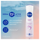 Nivea Double Effect anti-perspirant deodorant spray 150ml, imported from the UK