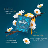 Pukka chamomile vanilla honey tea 20 bags, imported from the UK
