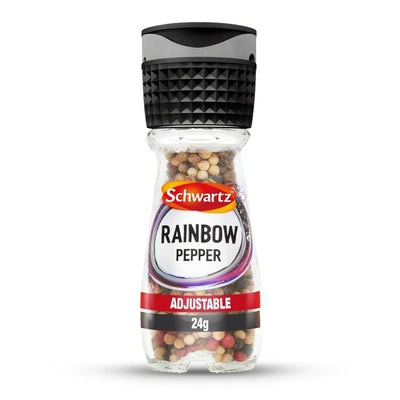 M&S Schwartz Rainbow Peppercorns Grinder Peppercorn Blend 24g- Buy online at McGrocer