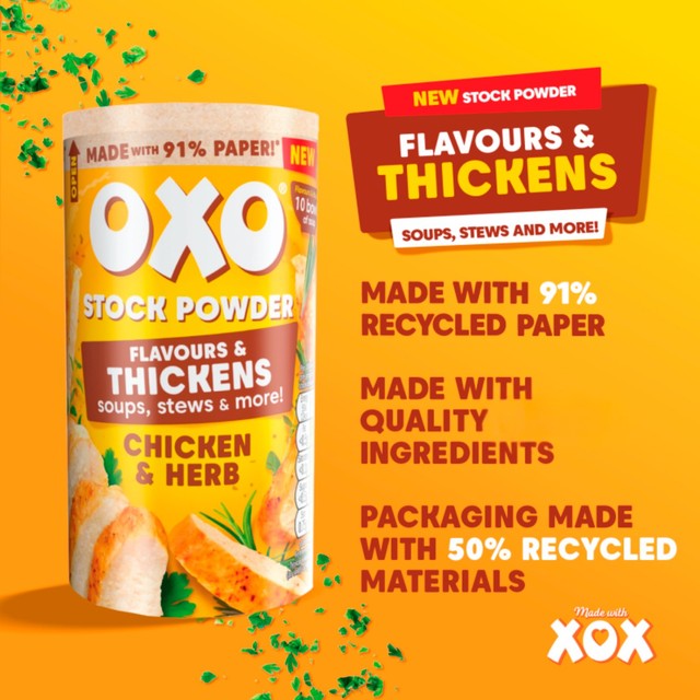 Oxo chicken and herb stock powder - British product
