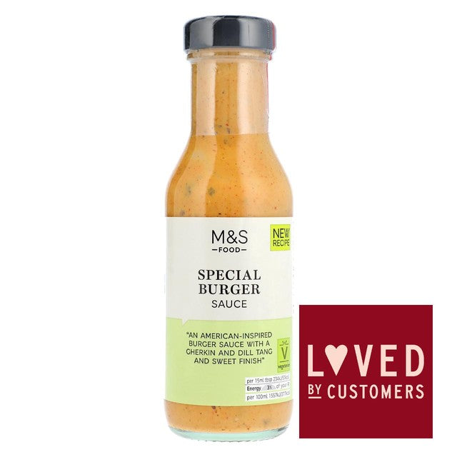 M&S Burger Sauce Gherkin and Dill 250ml, imported from the UK