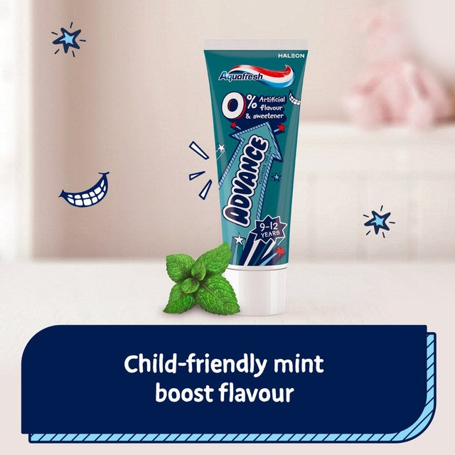 Aquafresh Kids Toothpaste 9-12 Years Mixed Teeth 75ml - British product