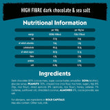 Eat Natural dark chocolate sea salt bars 3x40g - British product