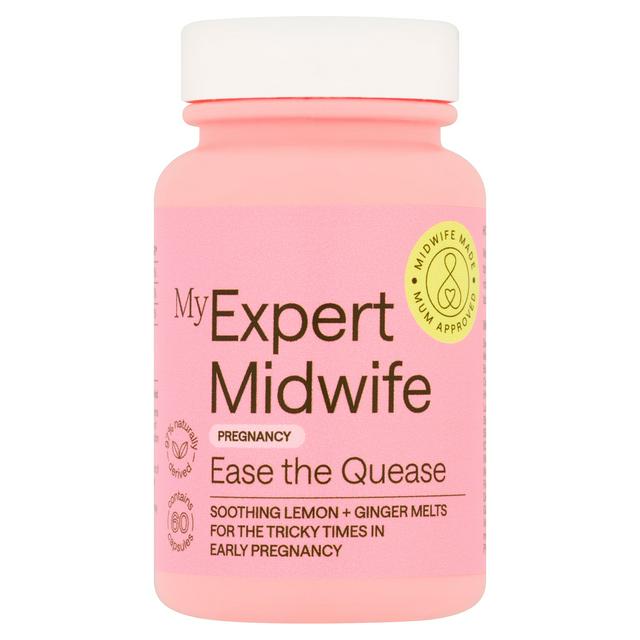 Soothing Ginger and Lemon Flavoured Food Supplement Melts with Vitamins for Pregnancy, 60 Count