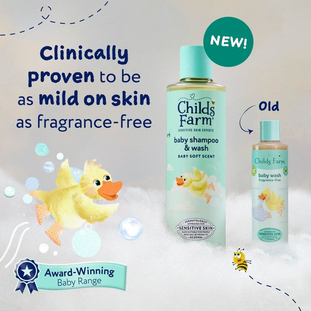 Childs Farm baby shampoo and wash Baby Soft Scent 250ml - British product