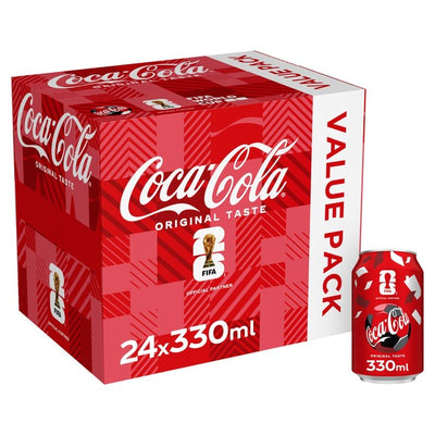 M&S Coca-Cola Original Taste Cola 24 x 330ml- Buy online at McGrocer