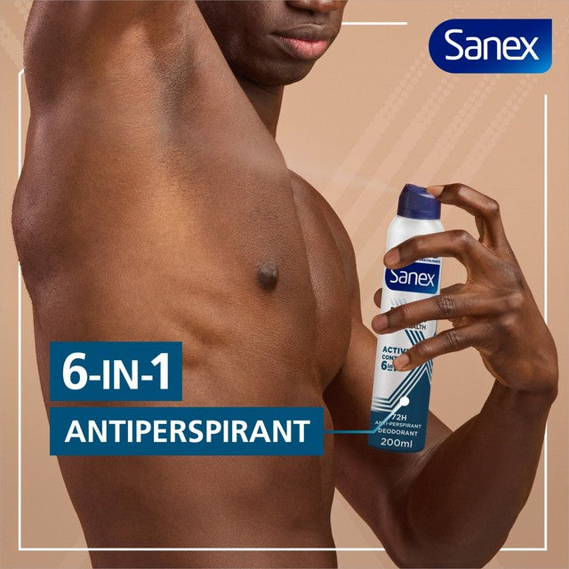Sanex Men Active Control Antiperspirant Spray 200ml (British brand)