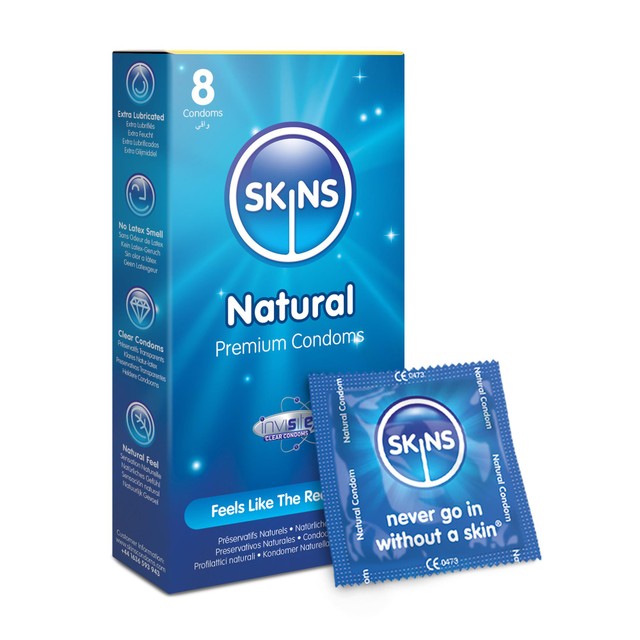 Skins Natural Condoms latex vanilla scent, UK version