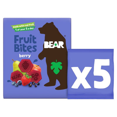 M&S Urban Fruit Bear Fruit Bites Bringebær Snackbarer 5x20g- Kjøp online hos McGrocer