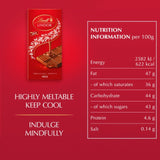 Lindt Lindor milk chocolate bar with smooth filling, UK version