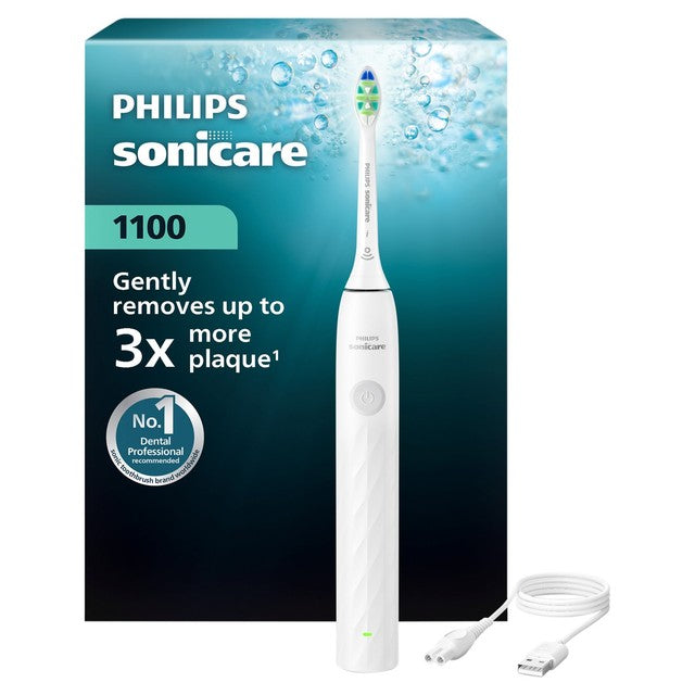 Philips Sonicare 1100 white electric toothbrush, UK version