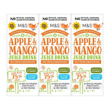 M&S apple and mango juice drink 6x200ml, imported from the UK