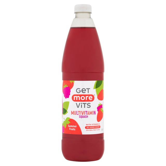 Get More Vits multivitamin squash summer fruits 1L, UK version