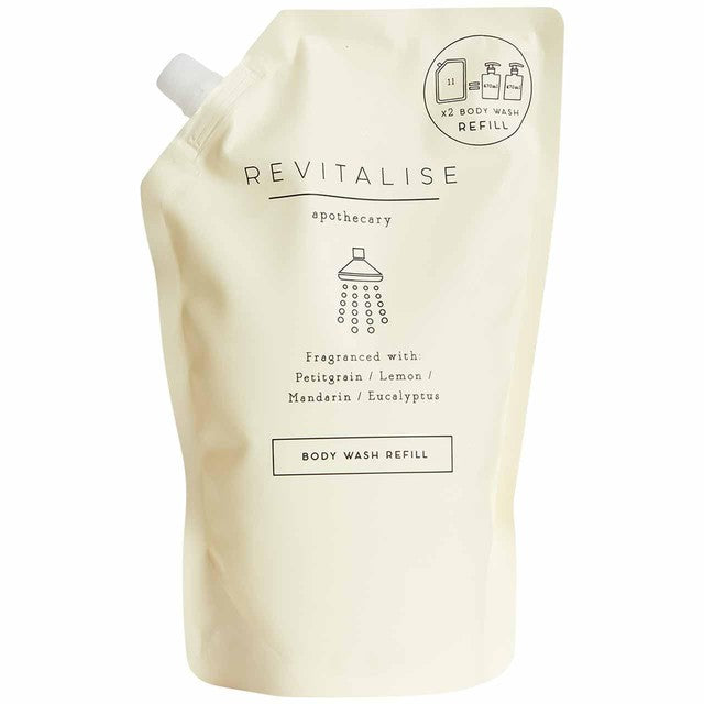 M&S Apothecary Revitalise body wash refill 1L, imported from the UK