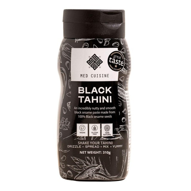 Med Cuisine black tahini paste 310g, imported from the UK
