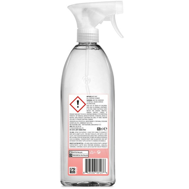Method antibacterial all purpose cleaner Peach Blossom 828ml, imported from the UK
