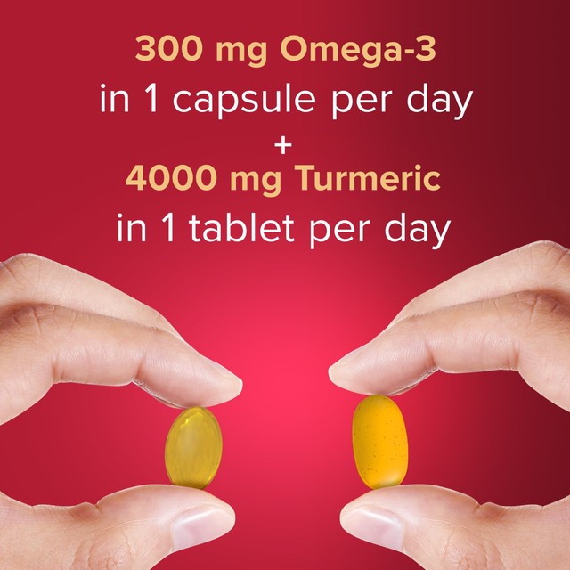 Seven Seas Omega-3 Fish Oil & Turmeric with Vitamin D 30 Day Duo Pack (British brand)