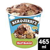Ben & Jerry's Half Baked Chocolate & Vanilla ice cream tub 465ml - British product
