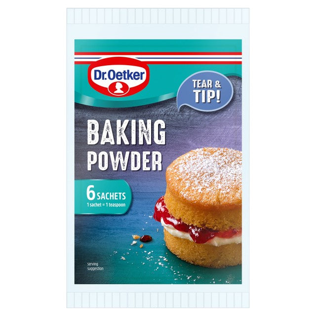 Dr Oetker gluten free baking powder 6x5g sachets - British product