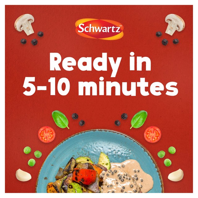 Schwartz mild peppercorn sauce mix 25g packet (British brand)