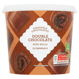 Sainsburys Double Chocolate Mini Rolls Cake Bites Tub 295g