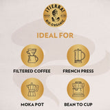 Lavazza Tierra Organic coffee beans 500g, UK version