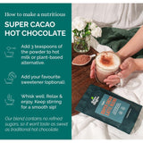 Green Origins Organic Super Cacao Hot Chocolate Blend 100g, UK version