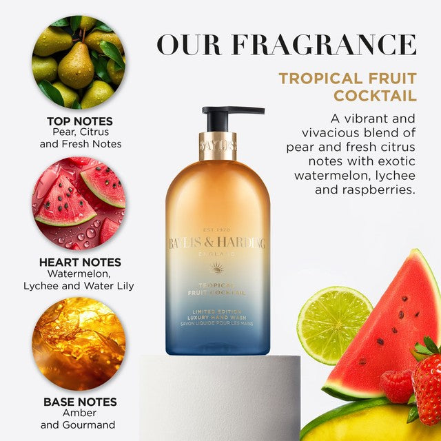Baylis & Harding Tropical Fruit Cocktail hand wash 500ml - British product