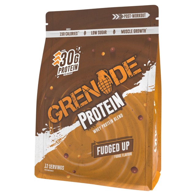 Grenade fudge flavour whey protein powder 480g, UK version