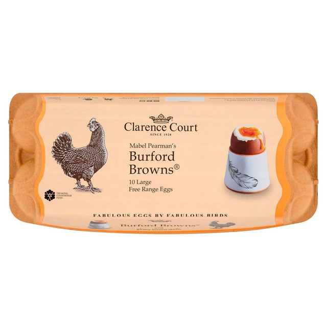 Clarence Court Burford Brown eggs 10 large pack - British product
