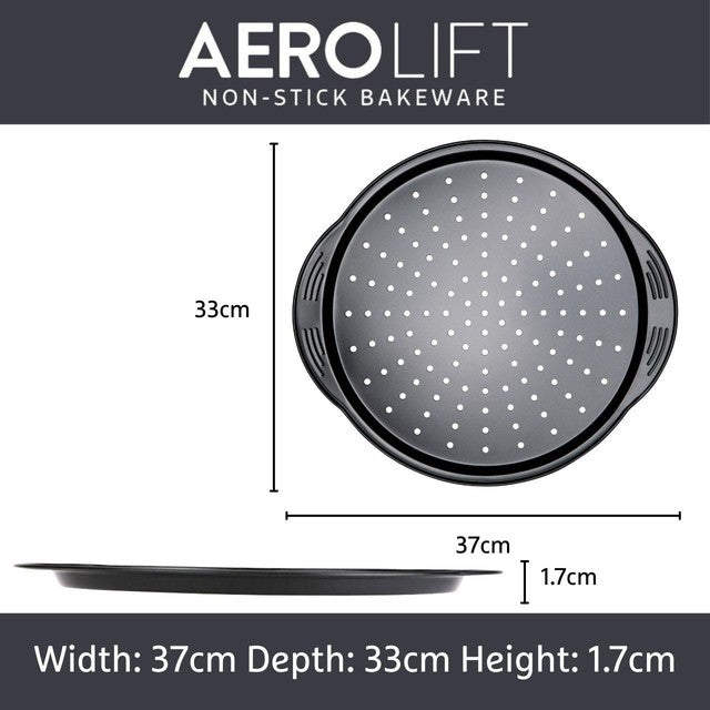Prestige Aerolift Carbon Steel Pizza Tray 30cm, imported from the UK