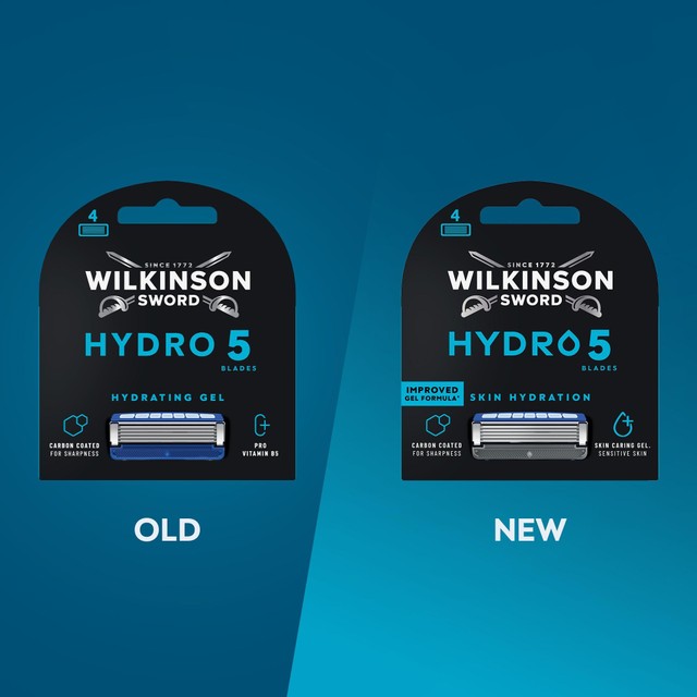 Wilkinson Sword Hydro 5 razor blades 4 pack (British brand)