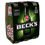Becks German lager beer 6 x 275ml bottles - British product