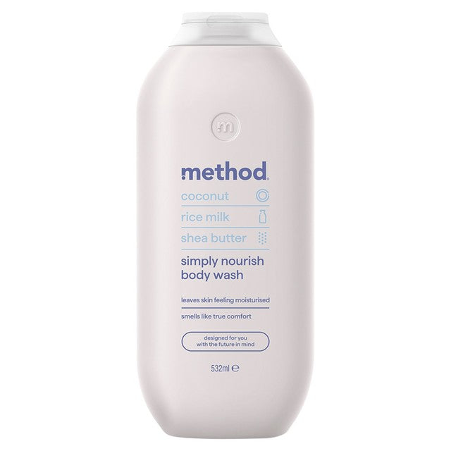 Method Simply Nourish body wash 532ml, imported from the UK
