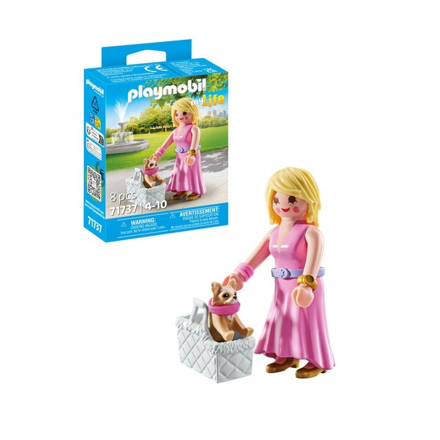 Playmobil My Life It-Girl with Chihuahua toy figurine set, imported from the UK