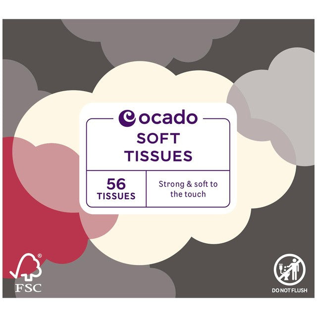 Ocado Soft Tissues Cube 56 tissues, imported from the UK