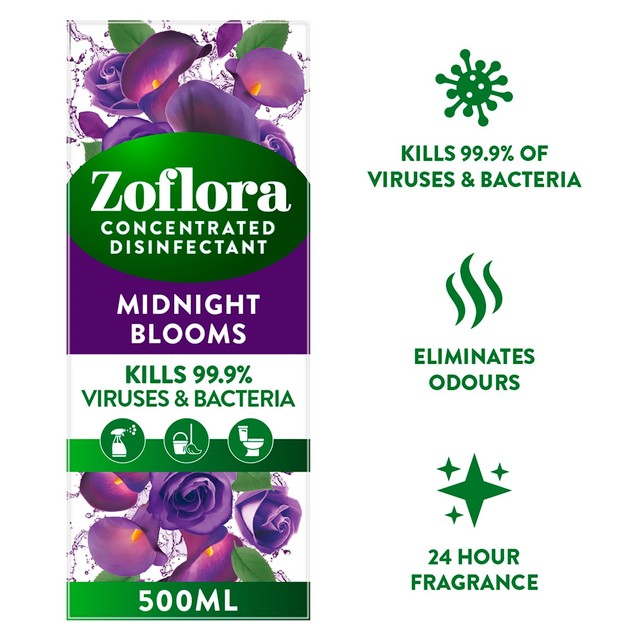 Zoflora Midnight Blooms disinfectant 500ml (British brand)