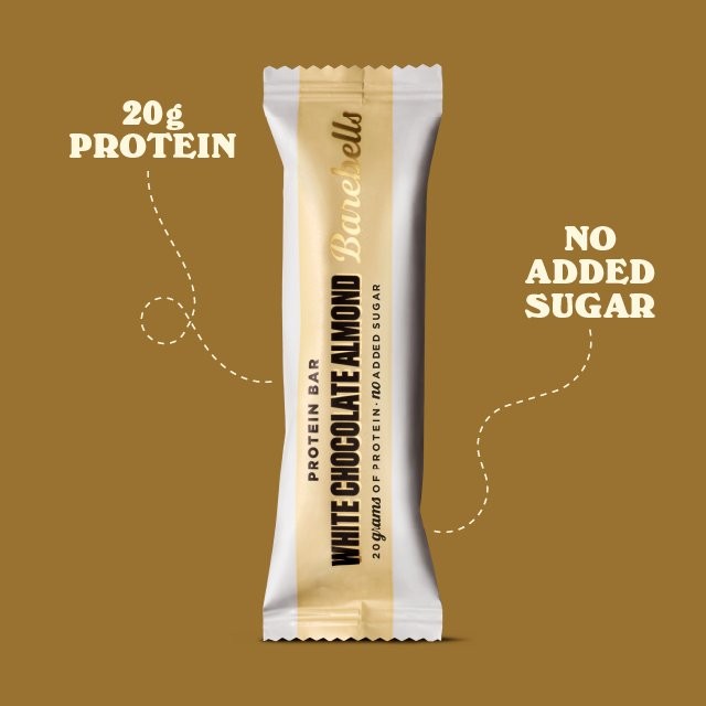 Barebells White Chocolate Almond Protein Bar 55g - British product