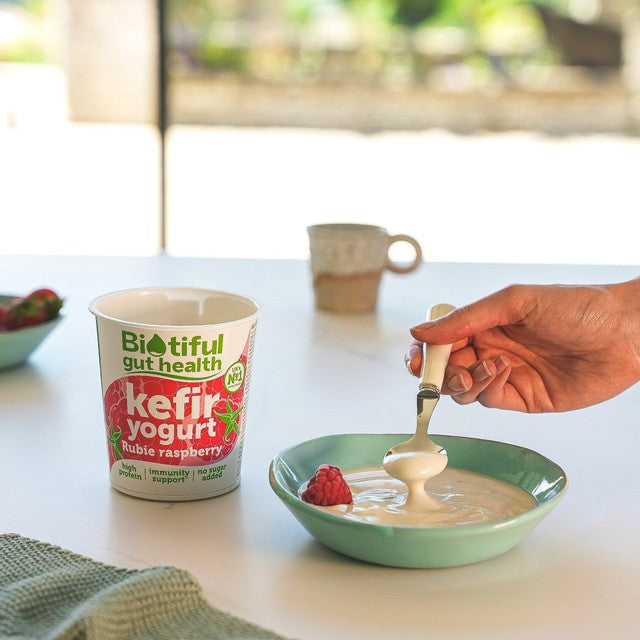 Biotiful kefir yogurt rubie raspberry 350g - British product