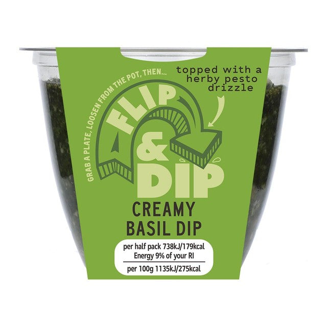 M&S basil dip with pesto drizzle (British brand)