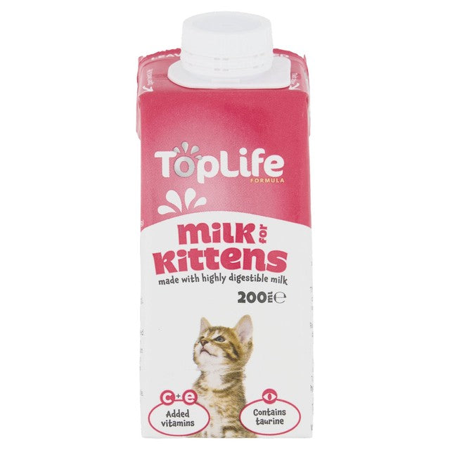 TopLife lactose reduced cows milk for kittens 200ml (British brand)