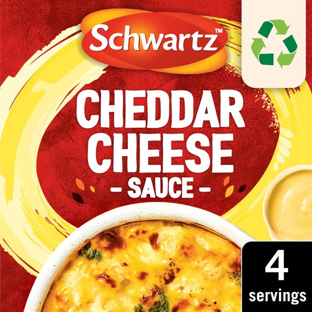 Schwartz cheddar cheese sauce mix 38g (British brand)