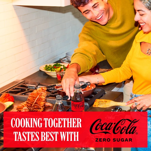 Coca-Cola Zero Sugar soft drink can (British brand)