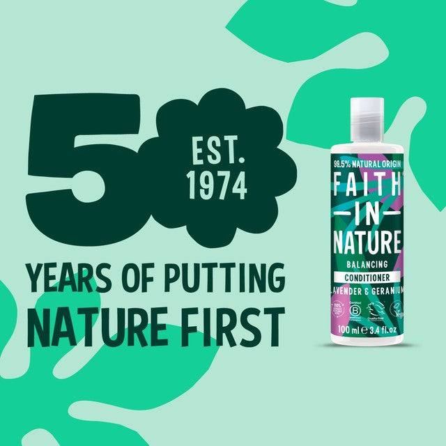 Faith In Nature lavender and geranium conditioner 100ml - British product