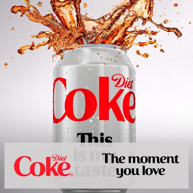 Coca-Cola diet cola 24x330ml - British product