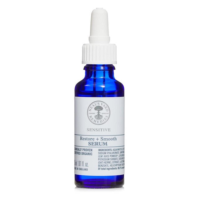 Neal's Yard Remedies Sensitive Restore & Smooth serum 30ml, imported from the UK