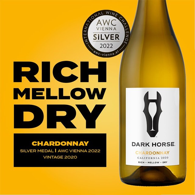 Dark Horse Chardonnay white wine 75cl - British product