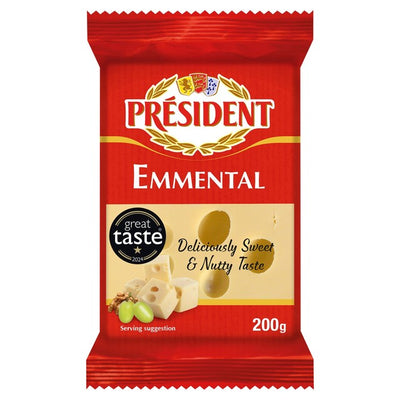 President Emmental Cheese Block 200g